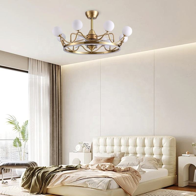 European Classic Decorative High-end Art Fancy Luxury Ceiling Light Hanging Lamps with Fan