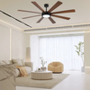 Designer Choice Luxury Large 75 Inch Smart Led Ceiling Fan with Light and Remote for Bedroom