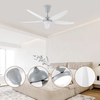 Wholesale Bedroom 220v Led Ceiling Light and E27 Lamp 5 Blades Fan with Light Remote Control