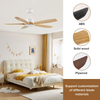 Bedroom Lamp Household Ceil Fan 52inch Wood Ceiling Fan Wooden Blade220v with Remove Control