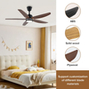 Wholesale Modern Dc Fan Lamp 5 Blades Remote Controlled Led Ceiling Fan Light Lamps for Living Room