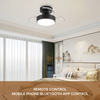 Best Quality Bedroom Modern Smart 22 Inch Low Noise Mini Ceiling Fan Led with Light Remote