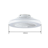 Modern Interior Bedroom Intelligent Plastic Bladeless Ceiling Fan Light Home Fan with Light