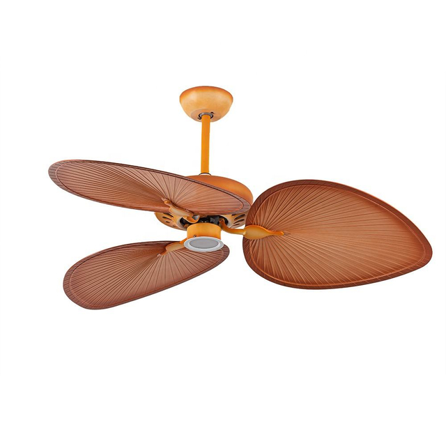Retro Banana Fan Leaf Fancy Inverter Motors Remote Control Ceiling Fans Lamp Fan Ceiling