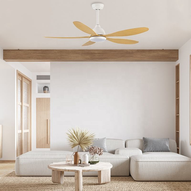 Bedroom Dining Room 52inch 5 Blades Fan and Led Ceiling Light Fans with Light Remote Control