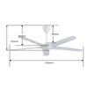 Energy Efficient Celling Fan High Quality Industrial White Ceiling Fans Large for Warehouse
