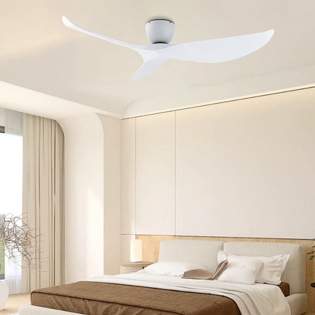 Modern 52-inch Abs Remote Control Ceiling Fan Retro Minimalist Design Electric Powered With AC Motor for Household Use