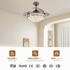 42-Inch Factory Price Ceiling Fan Lamp With Led Ceiling Light Use for Indoor Ceiling Fan Light With Remote Control