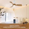 Wooden Lamp Remote Fandelier Ceiling Fans Light 48 Inch with Light for Home and Restaurant