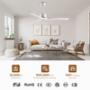 High Quality Smart Solid Wood 3blades Ceil Fan 52 Inch Remote Control Ceiling Fan Without Light