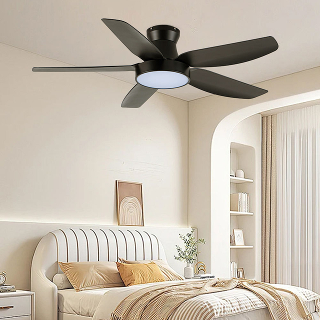 New Design Remote Control 42 Inch Super Simple Indoor Decoration Abs Blades Ceiling Fan Light