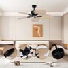 High Quality Best Price Air Cooling Ceiling Fan ABS 5 Blade Palm Leaf 52 Inch Ceiling Fan