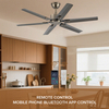 Large Vintage American Design AC Ceiling Fan Electric Remote Control Foldable for Home Dining Living Room Commercial-Industrial
