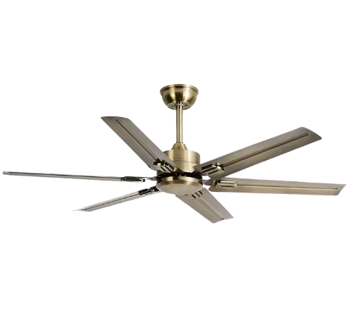 Large Vintage American Design AC Ceiling Fan Electric Remote Control Foldable for Home Dining Living Room Commercial-Industrial