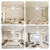 Hot Sale Wholesale52 Inches Ceiling Fan Chandelier Vintage Ceiling Fan Living Room Bedroom Ceiling Fan Light Bulb