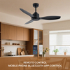48 Inch Factory Direct Ceiling Fans Without Lights No Light Dc Motor Abs Blades for Bedroom Living Room