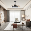 Bedroom Dining Room Smart Remote Control Lighting Retractable Bldc Led Ceiling Light with Fan