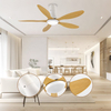 Best Living Room Smart Interior Ceiling Fan Flush Mount 5 Blade Led Ceiling Lights with Fan