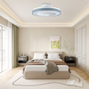 Modern White Led Ceiling 6 Speed 42"Fan Light Remote Control Lamp Indoor Bedroom Lighting Fans