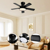 Wholesale Contemporary Design Bedroom Cieling Fan Lamp 52inch Ceiling Fan with Led Light