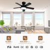 Wholesale Contemporary Design Bedroom Cieling Fan Lamp 52inch Ceiling Fan with Led Light