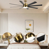 Living Roomsmart Large Blade Led Ceiling Light Remote Fan Design Black Large Smart Lighting Fan