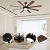 Led Ceiling Fan Light Dimmable Living Room Remote Control Chandelier Lamp with Fan for Bedroom