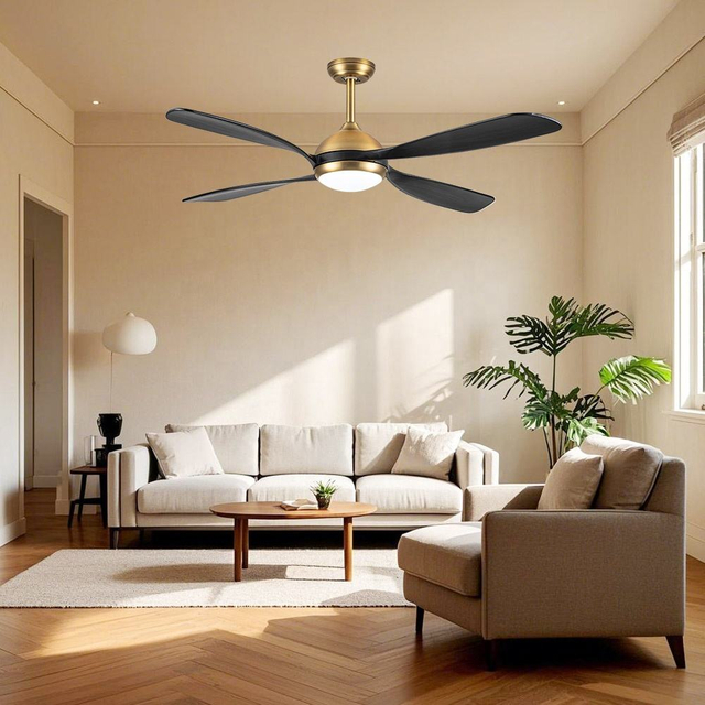 Decorative Smart Wood Light Led Remote Control Ceiling Fan with Light and Remote Start Order