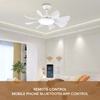 Modern Home Smart Remote Control 6speed Led Light Ceiling Lights and Fan with Lights and Dimmable