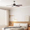 American Indoor Remote Control Fandelier Fan Lamp Luxury Remote Led Ceiling Fan with Light