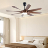 60inch Ceiling Fan With Three-color Led Light 8 Plywood Blades,Remote Control High Wind Ceiling Fan