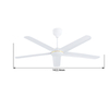 Best Industrial Electric Metal Ceiling Fans Product Big White Ceiling Fan Product With High Quality 56 Inches