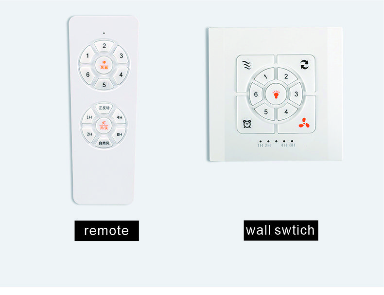 Top Selling Product Metal Body Collocation Frequency Conversion Remote Control LED Ceiling Fan