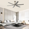 52 Inch Modern Simplicity Decorative Ceiling Fan Light With 6 Blades Low Noise Dc Ac Motor Ventilador