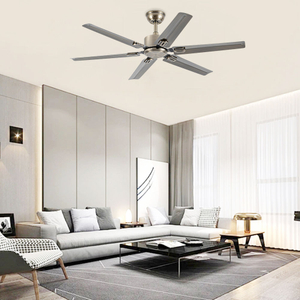 52 Inch Modern Simplicity Decorative Ceiling Fan Light With 6 Blades Low Noise Dc Ac Motor Ventilador
