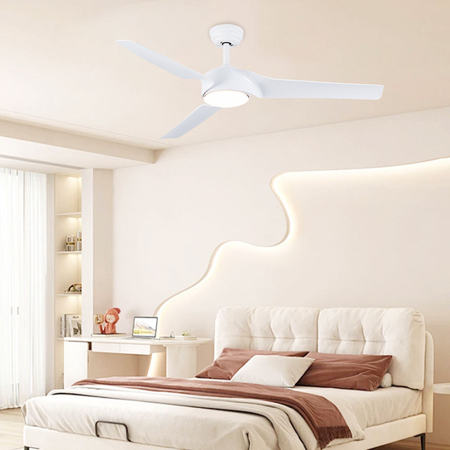 Modern Remote Control 52 Inch Indoor Ceiling Fan White Indoor Decorative Ceiling Fan With Light