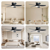 New Design Remote Control 42 Inch Super Simple Indoor Decoration Abs Blades Ceiling Fan Light