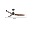 Wholesale Straight Leaf Led Ceiling Fans With Intelligent App Lighting for Home Living Room Dining Room