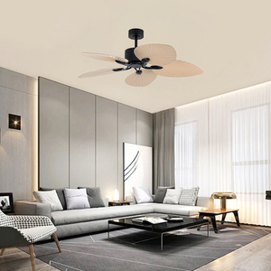 High Quality Best Price Air Cooling Ceiling Fan ABS 5 Blade Palm Leaf 52 Inch Ceiling Fan
