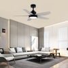 42 Inch 5 Blades Iron Abs Led Wood Grain 3 Colors Leaf Ceiling Living Room Lamp Light With Fan