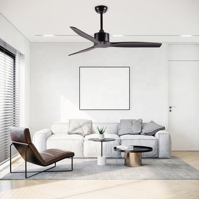 High Quality Stylish Popular Home Lamp Remote Control Energy-saving Wooden 52 Inch Led Ceiling Fan