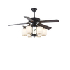 New Chinese Style Indoor Remote Control Decorative 52 Inch Ceiling Fan Light