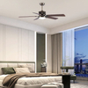 High Quality Design Decorative Plywood Led Ceiling Fans Smart Retro Fan Light for Indoor