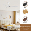 High Quality Energy Saving Multi-function Black 56 Inch Cheap Ac Dc 3 Abs Blades Ceiling Fan