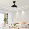 Decoration Home Living Room Dining Room Smart Remote Control Invisible Roof Fan Ceiling Lights with Lamp