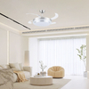 42inch Oem Ceiling Fans Foldable Led Ceiling Fan Fancy Low Noise Retractable Dimmable Led Abs Blades Ceiling Fan