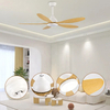 Cheapest Indoor 52 Inch 5 ABS Blade 24w Led Ceiling Fan Modern Fan with Remote Control Ceiling Light