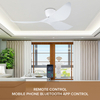 Modern 52-inch Abs Remote Control Ceiling Fan Retro Minimalist Design Electric Powered With AC Motor for Household Use