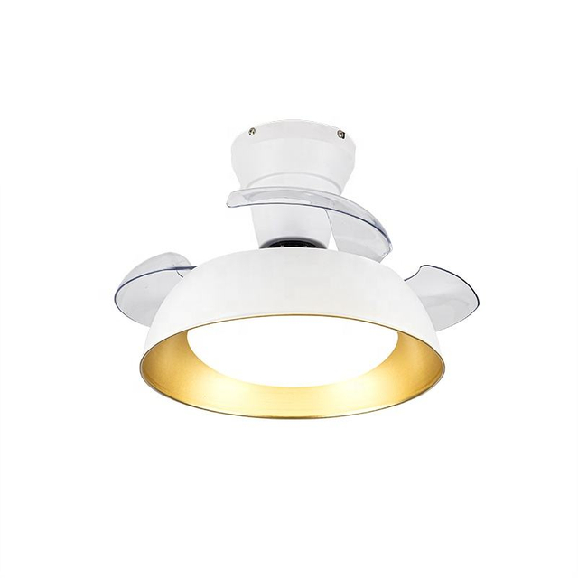 New Led Ceiling Mounted Fan Lamp Living Room Bedroom Retractable Ceiling Fan Light with Remote