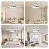 Wholesale 42-Inch Modern LED Ceiling Fan Light 220V Adjustable Low-Noise Remote Control Smart Home Villa Application